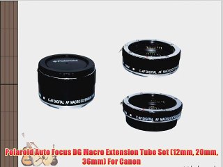 Polaroid Auto Focus DG Macro Extension Tube Set (12mm 20mm 36mm) For Canon
