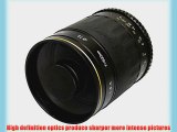 Opteka 500mm f/8 High Definition Telephoto Mirror Lens for Nikon DF D4 D3X D3 D800 D700 D610