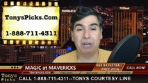Dallas Mavericks vs. Orlando Magic Free Pick Prediction NBA Pro Basketball Odds Preview 3-18-2015