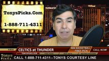 Oklahoma City Thunder vs. Boston Celtics Free Pick Prediction NBA Pro Basketball Odds Preview 3-18-2015