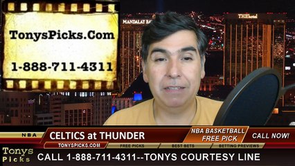 Oklahoma City Thunder vs. Boston Celtics Free Pick Prediction NBA Pro Basketball Odds Preview 3-18-2015