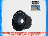 .42x HD Super Wide Angle Panoramic Macro Fisheye Lens For The Sony Cybershot DSC-H7 H9 H50