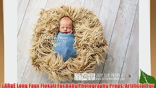 LARgE Long Faux Flokati Fur Baby Photography Props Artificial Fur Fabric Blanket - Newborn