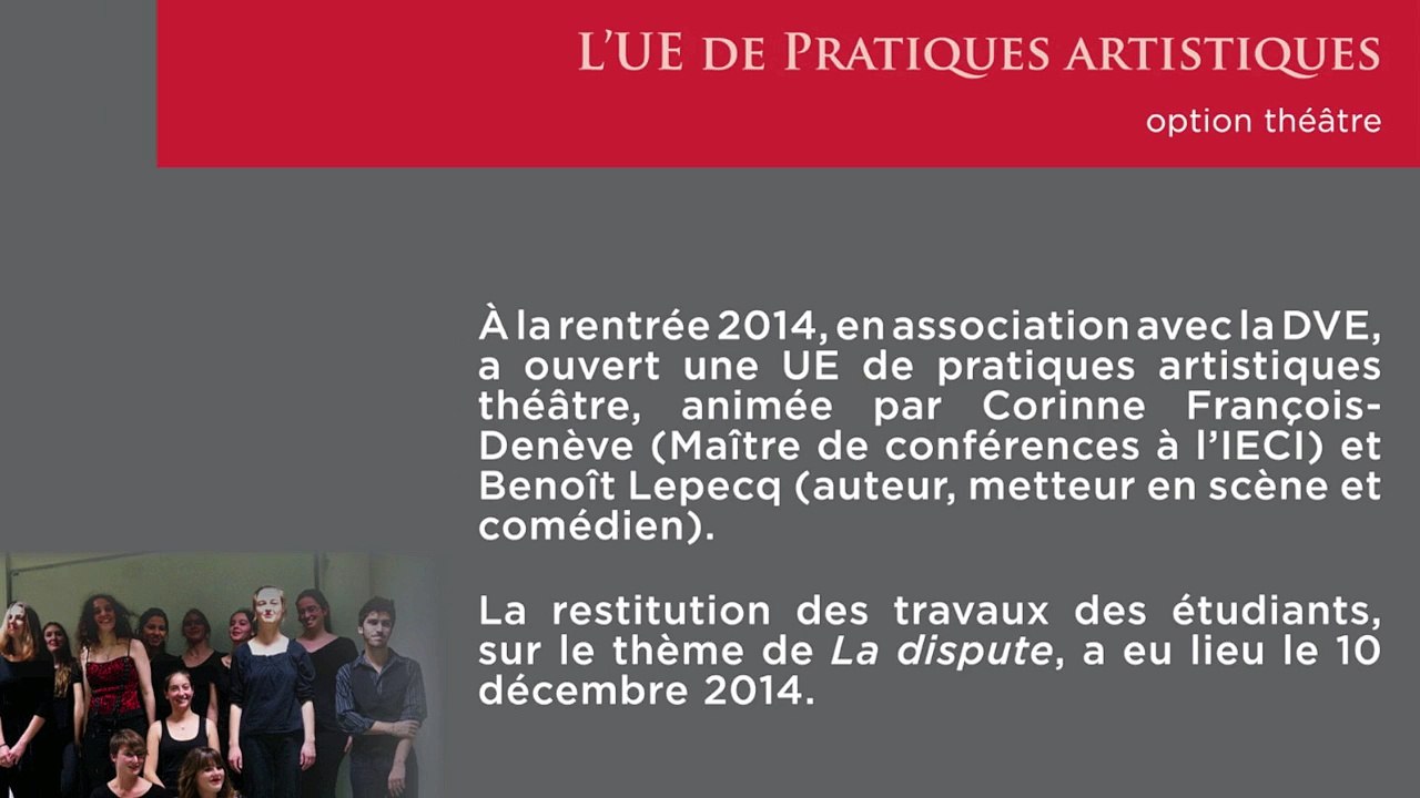 UE de pratiques artistiques