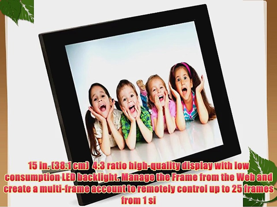 PixStar 15 Inch WiFi Cloud Digital Photo Frame FotoConnect XD with