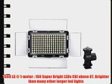 ILED Ultra Bright 160AS Bi-Color On-Camera Dimmable LED Video Light