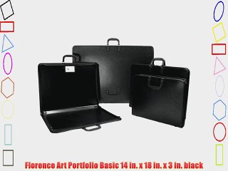 Florence Art Portfolio Basic 14 in. x 18 in. x 3 in. black
