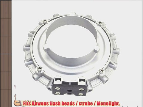 EZ Lightstand 3/8 Mountable Speed Ring Speedring / Softbox for Bowens Flash Easy