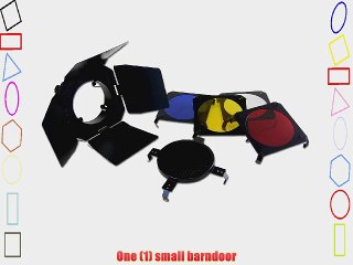 CowboyStudio Small Barn Door/Grid and Gel Set