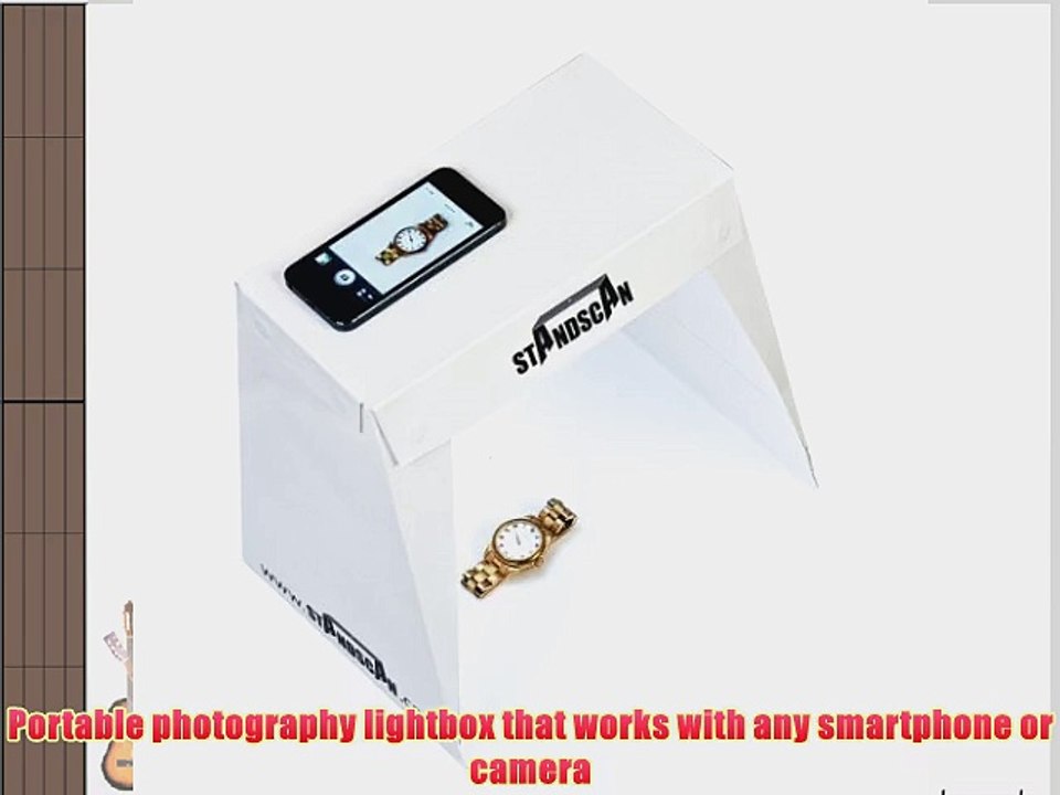 Standscan Snap - All in One Light Box for Instant Product and Object Photos. Built in Led Lighting.