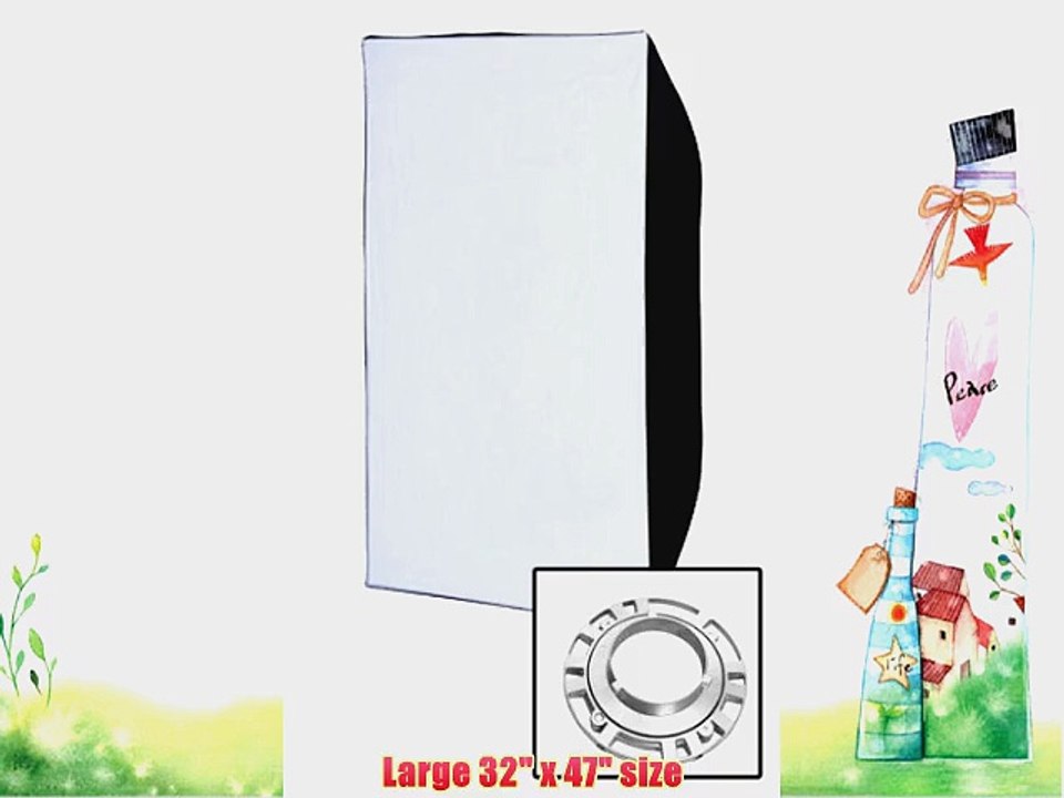 STUDIOHUT FBFSB-80120 32 x 47 Inches (80cmx120cm) Large Rectangular Photography/Video Softbox