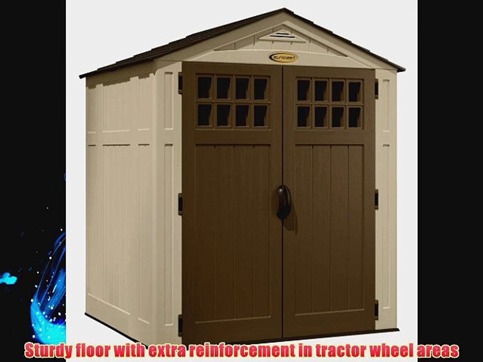Suncast BMS6550D 6-Feet by 5-Feet Blow Molded Storage Shed