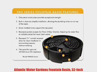 Atlantic Water Gardens Fountain Basin 32-Inch