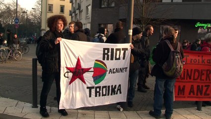 BCE: heurts entre manifestants de Blockupy et la police
