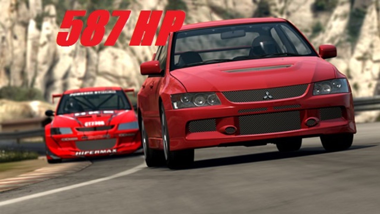 TESTS.  LANCER EVO 9 GSR TOURING CAR         587 HP  gt6