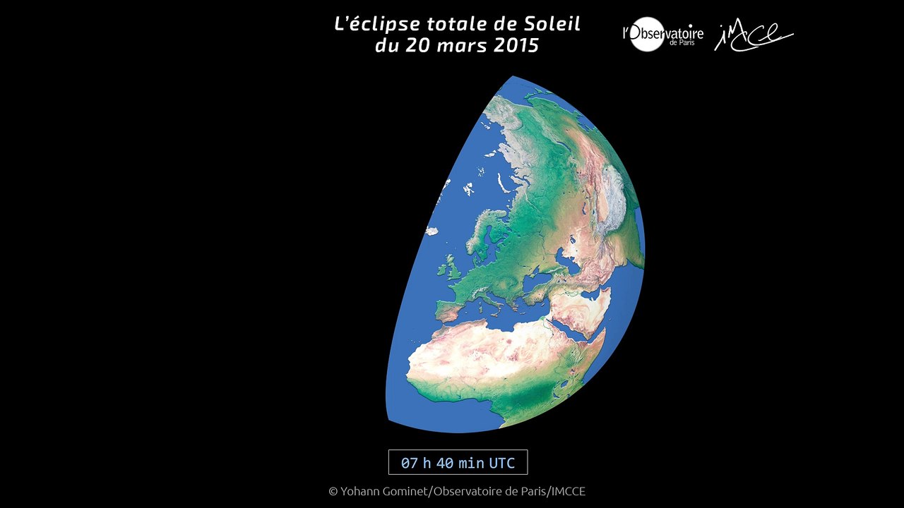 Comment l'ombre de la Lune glissera sur la Terre lors de l'éclipse solaire du 20 mars