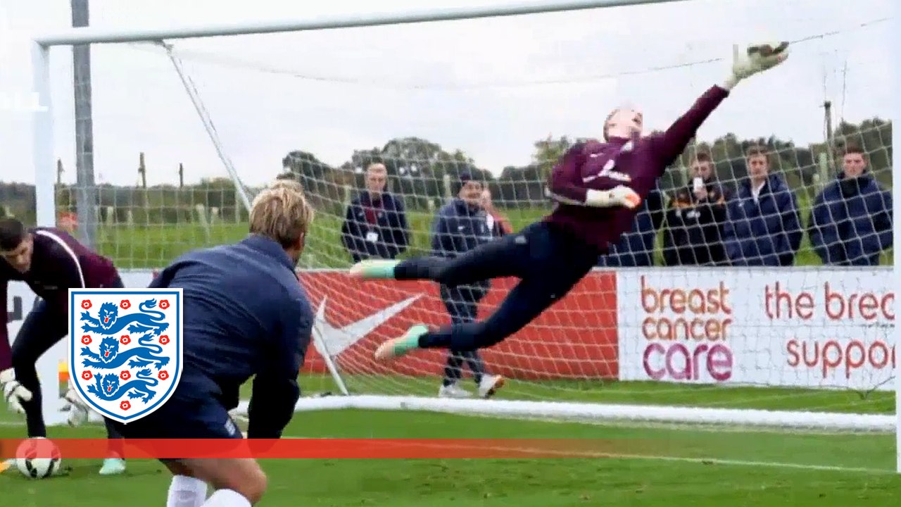 Joe Hart & goalie reactions training | Inside Training