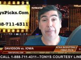 Iowa Hawkeyes vs. Davidson Wildcats Free Pick Prediction NCAA Tournament College Basketball Odds Preview 3-20-2015