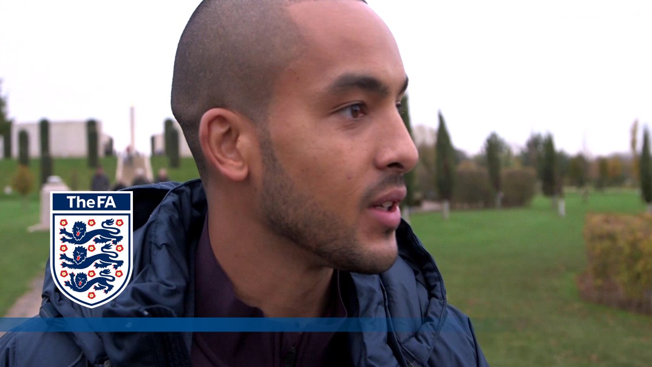 Walcott & England visit Christmas truce memorial | FATV News