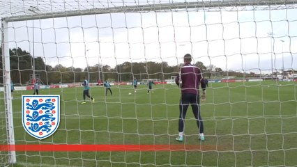 England U21 Goalie shot stopping Skills | Inside Training