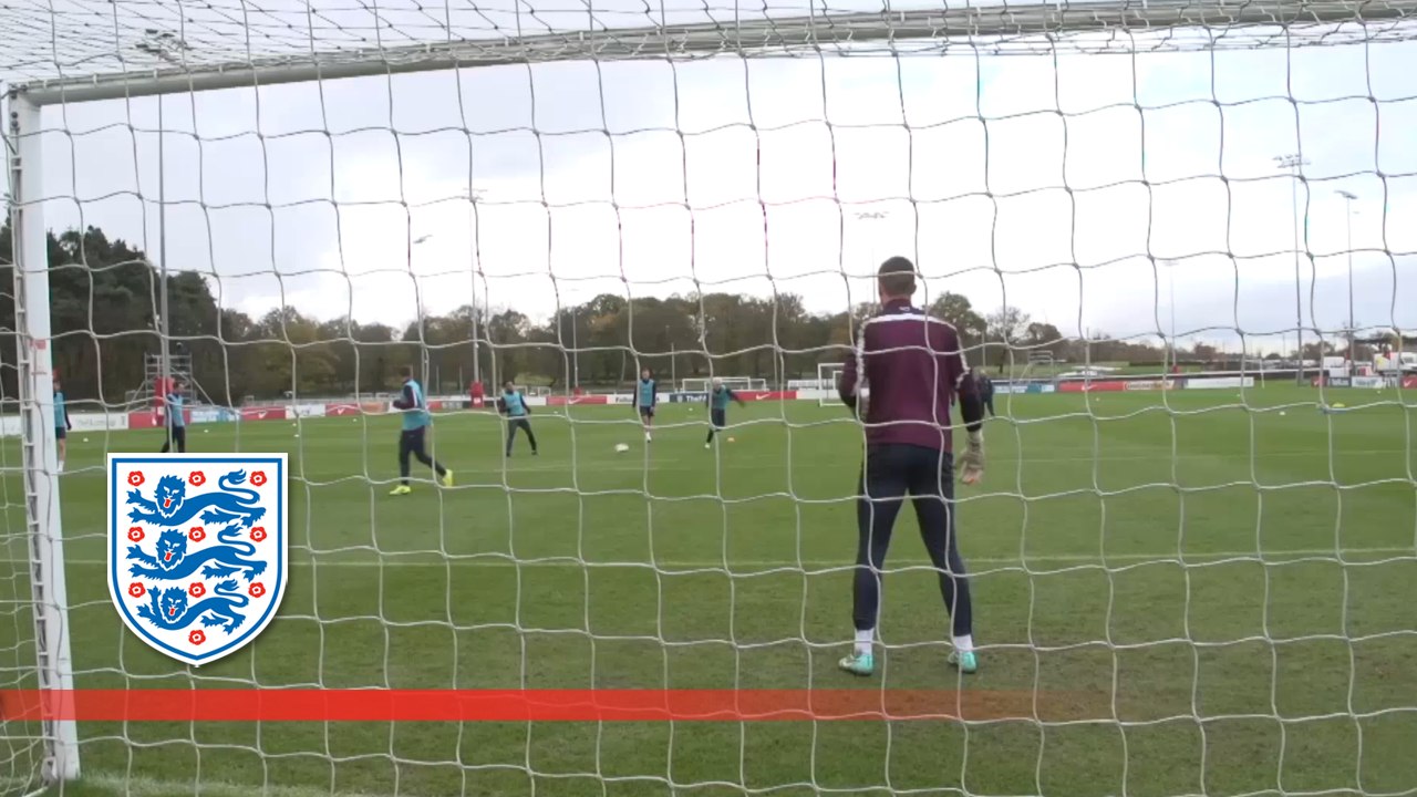 England U21 Goalie shot stopping Skills | Inside Training