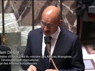 H. Désir répond à une QAG de François Rochebloine sur les accords de Minsk II sur l'Ukraine