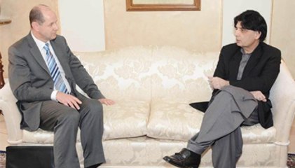 Ch Nisar  meets UK High Commissioner