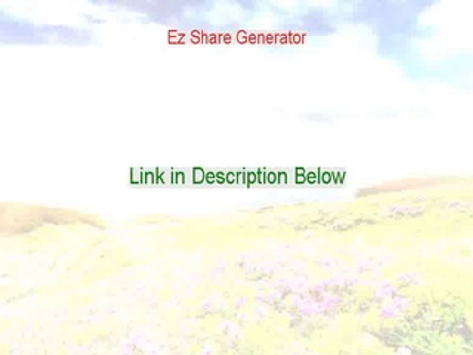 Ez Share Generator Free PDF (Legit Download 2015)