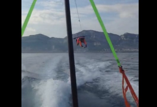 First try Railey Wakeboarding behing