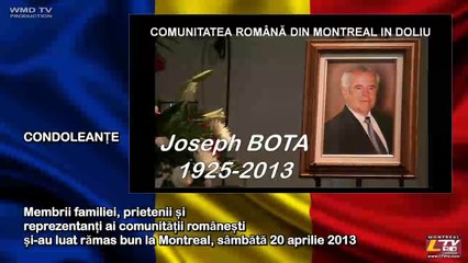 2013-04-20 - Joseph BOTA - comunitatea romana din Montreal in doliu