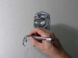 Drawing time lapse_ Iron Man - hyperrealistic art