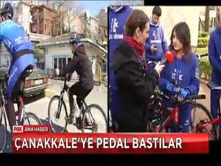 Demir atlarına bindiler Çanakkale'ye pedal bastılar