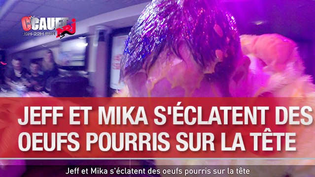 Jeff et Mika s'éclatent des oeufs pourris sur la tête - C'Cauet sur NRJ