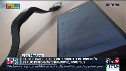 Le test du Fitbit Charge HR par le Lab 01net.com - 18/03