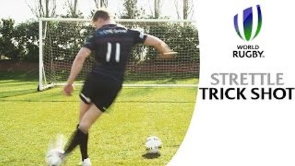 Stunning football trick shot