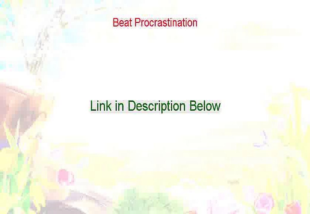 Beat Procrastination PDF Download [Instant Download]