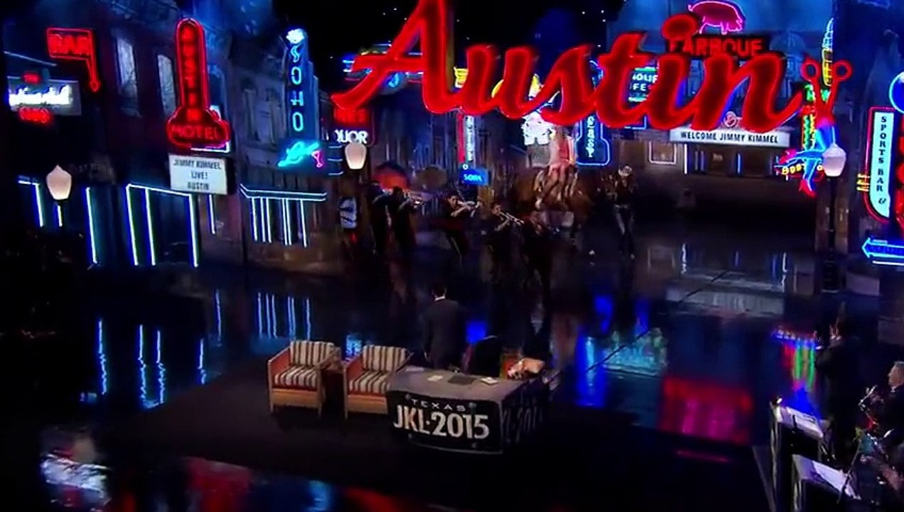 Une entrée royale de Bill Murray chez Jimmy Kimmel