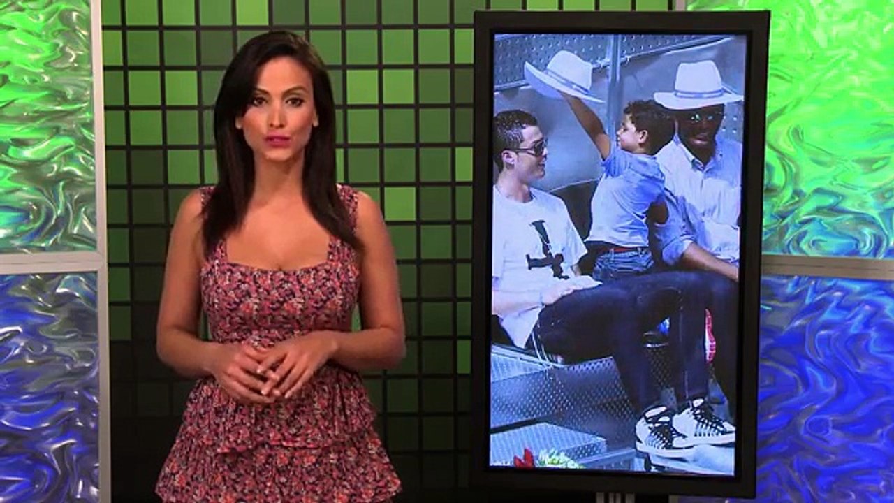 Cristiano Ronaldo's Son Meets Messi, Interrupts Interview Dressed as Superman