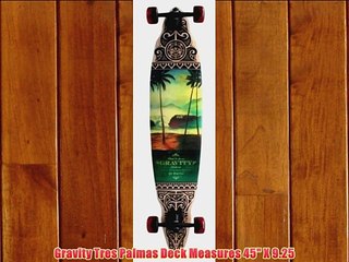 Gravity Tres Palmas Pintail Complete Longboard Skateboard New On Sale