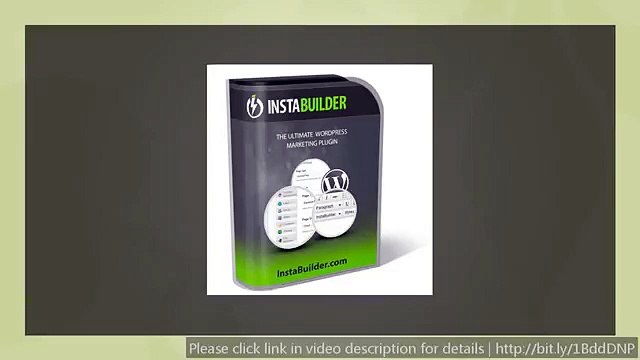 Wordpress plugin Instabuilder - Create Marketing pages and how