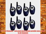 8 COBRA CX297A 25 Mile 22 Channel FRS/GMRS Cop Police Walkie Talkie 2-Way Radios