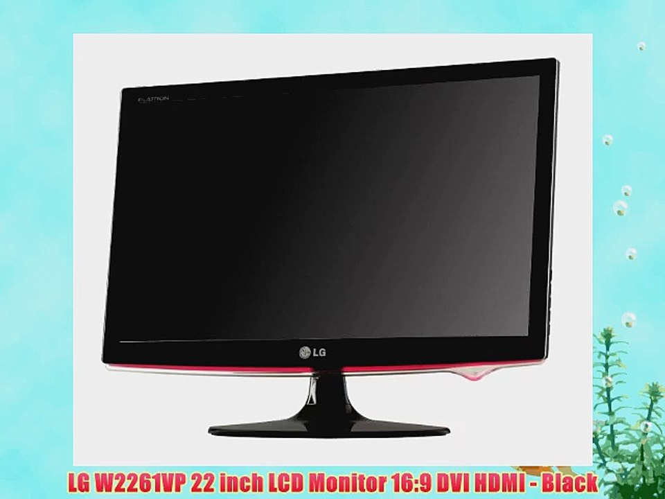LG W2261VP 22 inch LCD Monitor 16:9 DVI HDMI - Black