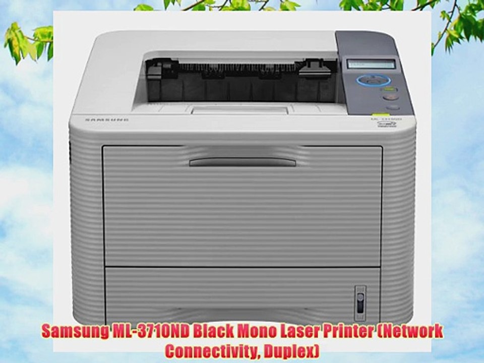 Samsung ML-3710ND Black Mono Laser Printer (Network Connectivity Duplex)