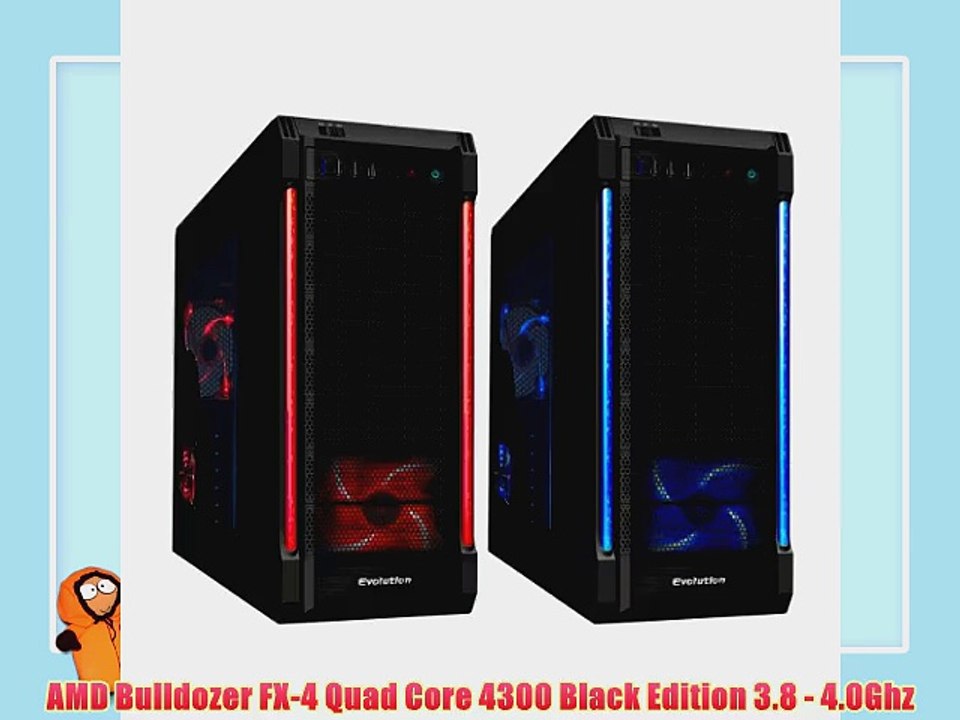 OCHW QUAD CORE AMD 4.0GHZ ATI 2GB ATI Radeon HD R7 240 8GB 1TB FAST HOME GAMING COMPUTER PC