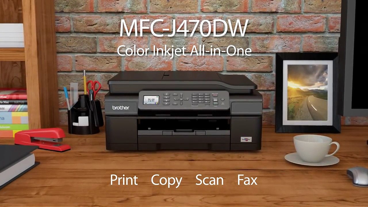 Brother™ MFC-J470DW מדפסת הזרקת דיו משולבת