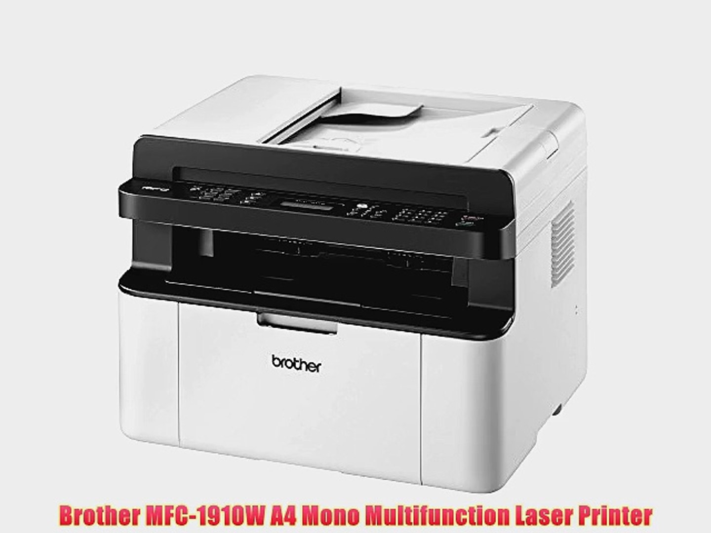 Brother MFC-1910W A4 Mono Multifunction Laser Printer - video Dailymotion