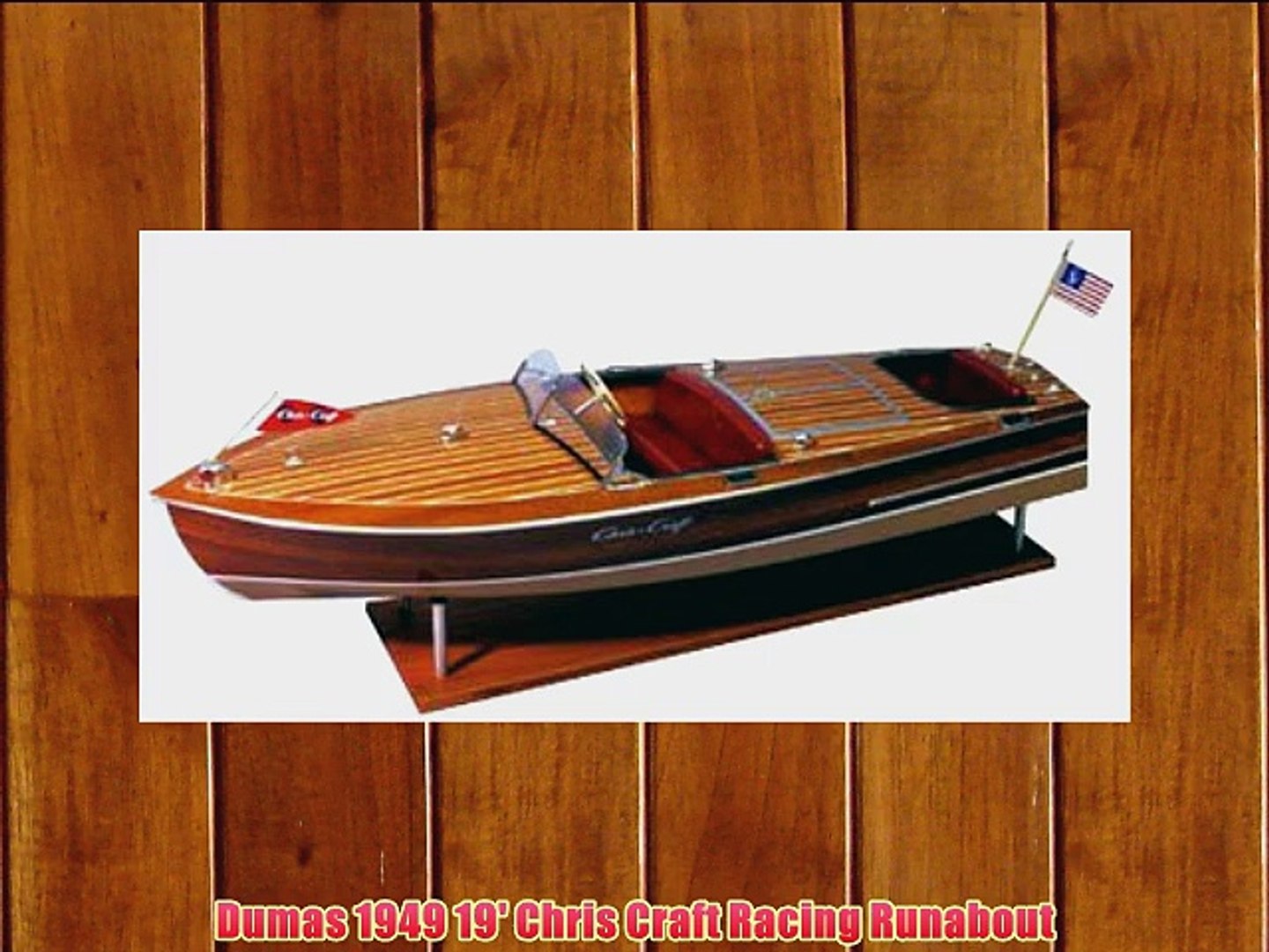 Dumas 1949 19' Chris Craft Racing Runabout – 1/8 Scale 28" Wooden Model Boat Kit - View #7