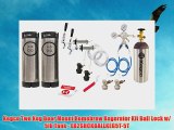 Kegco Two Keg Door Mount Homebrew Kegerator Kit Ball Lock w/ 5lb Tank - EB2SHCKBALLKEG5T-5T