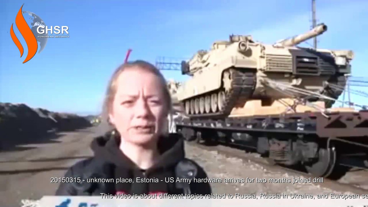20150315 - unknown place, Estonia - US Army hardware arrives for two months joined drill