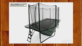 AlleyOop 10'x17' PowerBounce rectangular trampoline with integrated Safety Enclosure